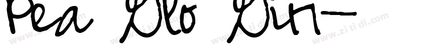Pea Glo Gir字体转换